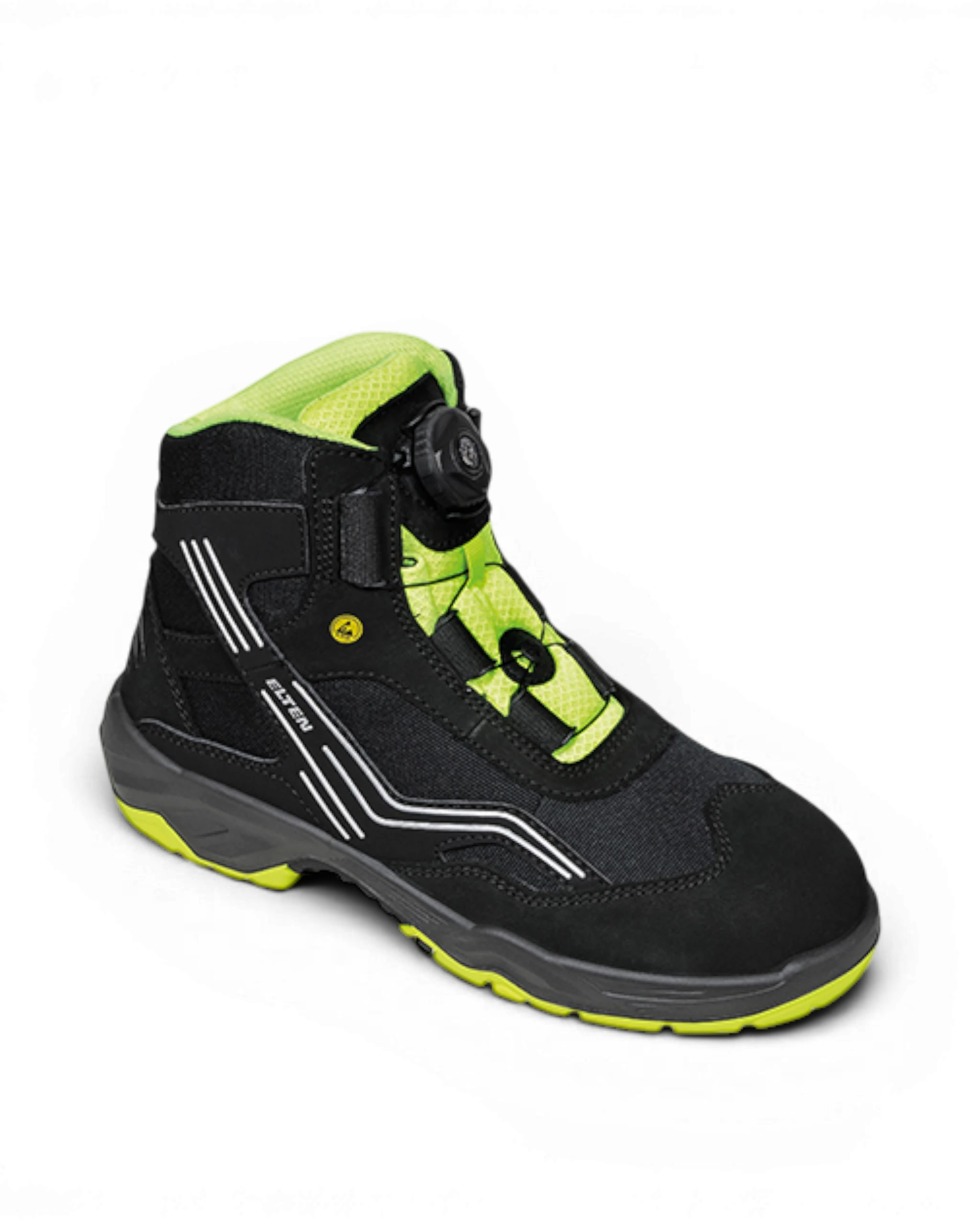 Elten Ambition Mid BOA 76752 S3 Zwart/Geel