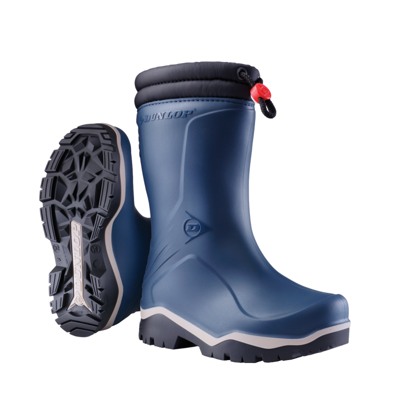 Dunlop K354061 Blizzard Kinderlaars gevoerd PVC Blauw Blauw/Grijs/Zwart