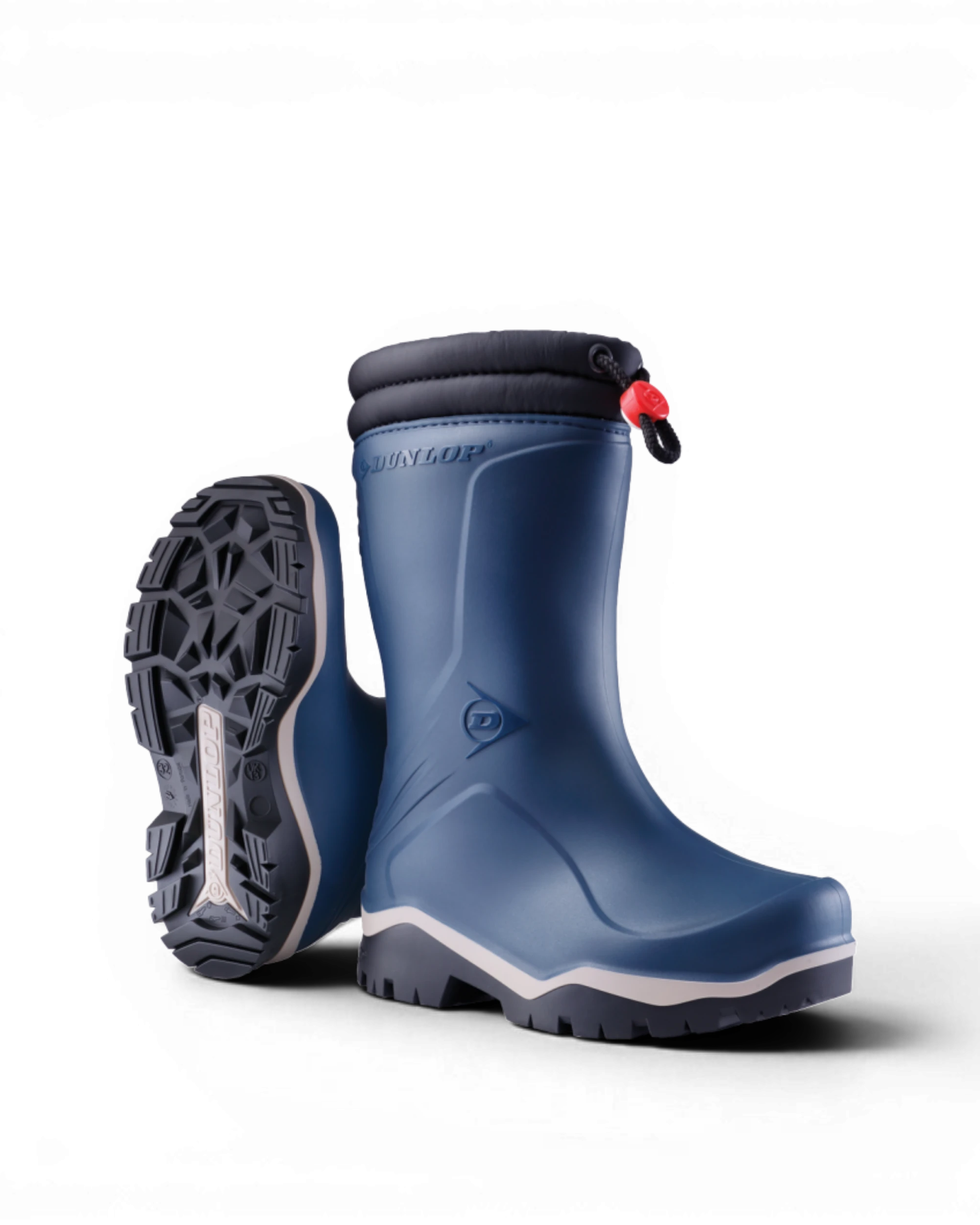 Dunlop K354061 Blizzard Kinderlaars gevoerd PVC Blauw Blauw/Grijs/Zwart