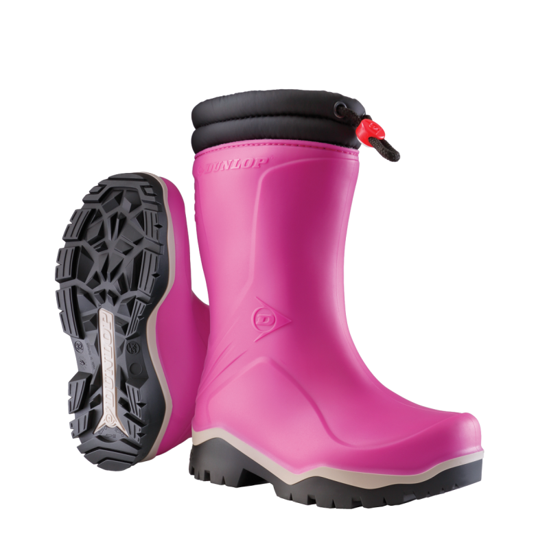 Dunlop K374061 Blizzard Kinderlaars gevoerd PVC Roze Roze/Grijs/Zwart