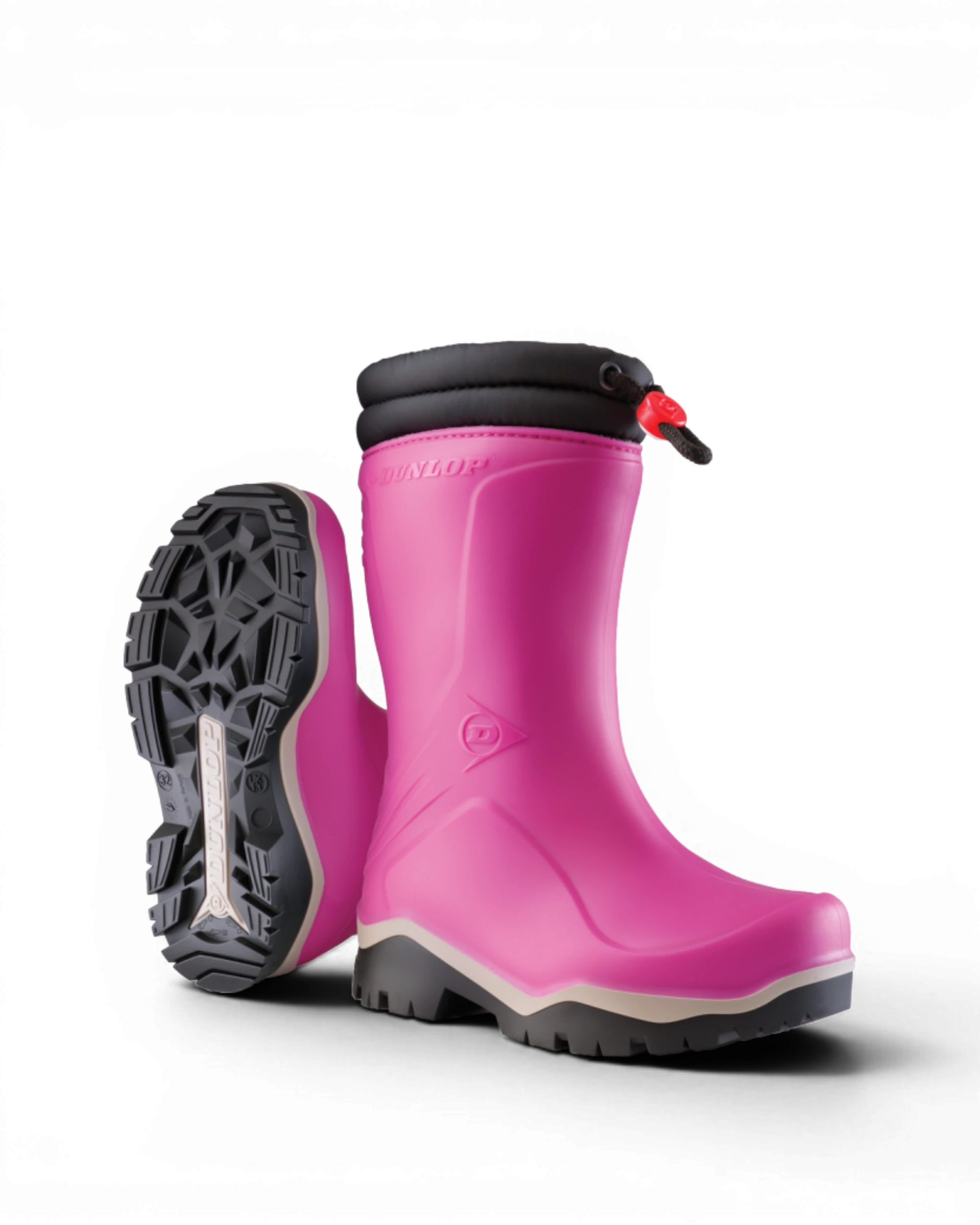 Dunlop K374061 Blizzard Kinderlaars gevoerd PVC Roze Roze/Grijs/Zwart