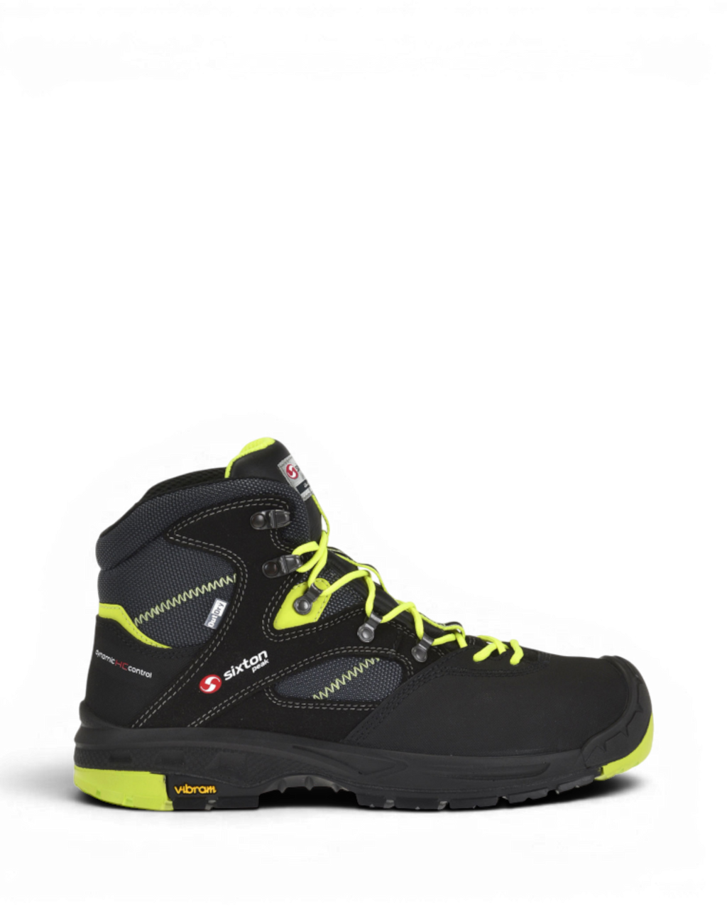 Sixton 30334-00 Ortisei Hoog S3 Hdry Zwart/Geel