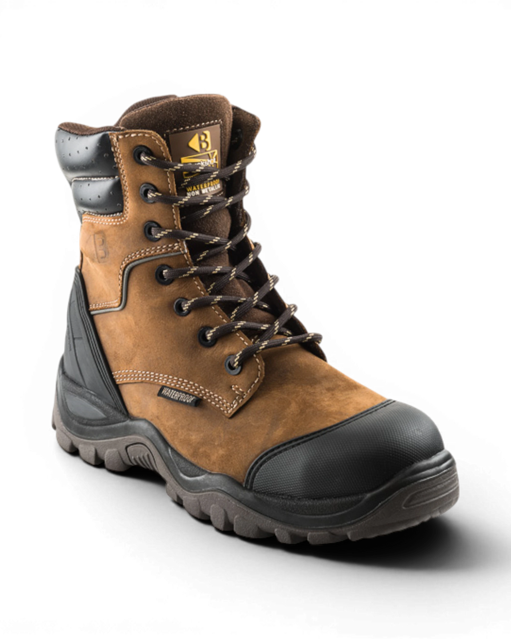 BuckBootz Schoen BSH008WPNM Hoog S3 + KN Bruin
