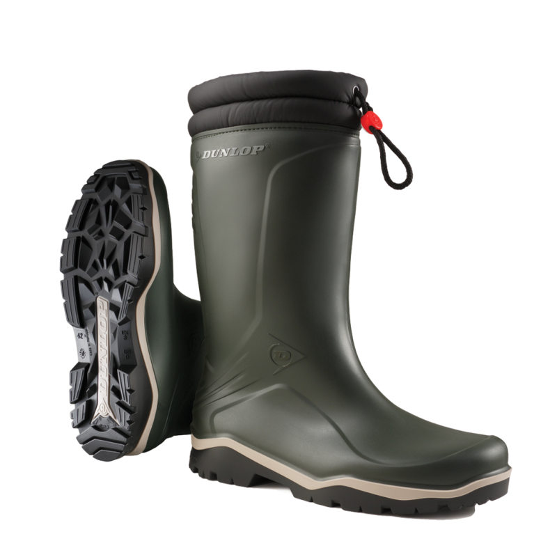 Dunlop K486061 Blizzard Gevoerde laars PVC Olijf Groen