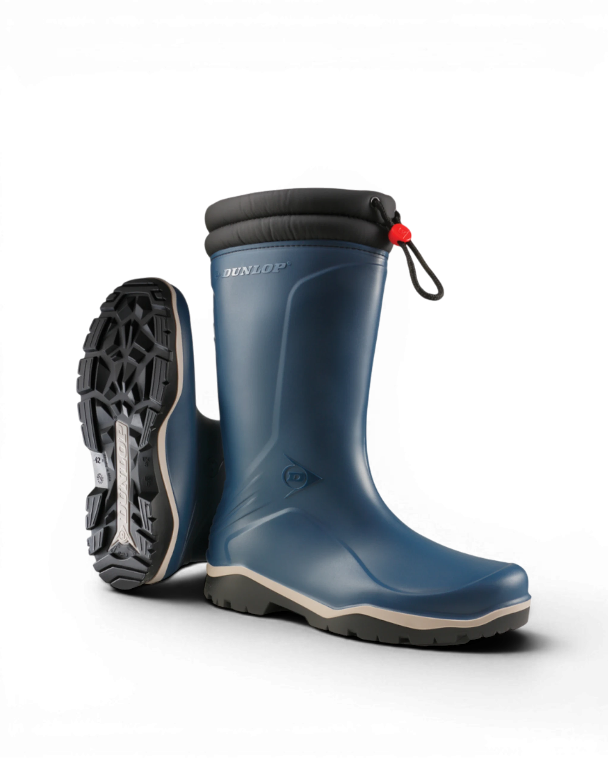 Dunlop K454061 Blizzard Gevoerde laars PVC Blauw Blauw