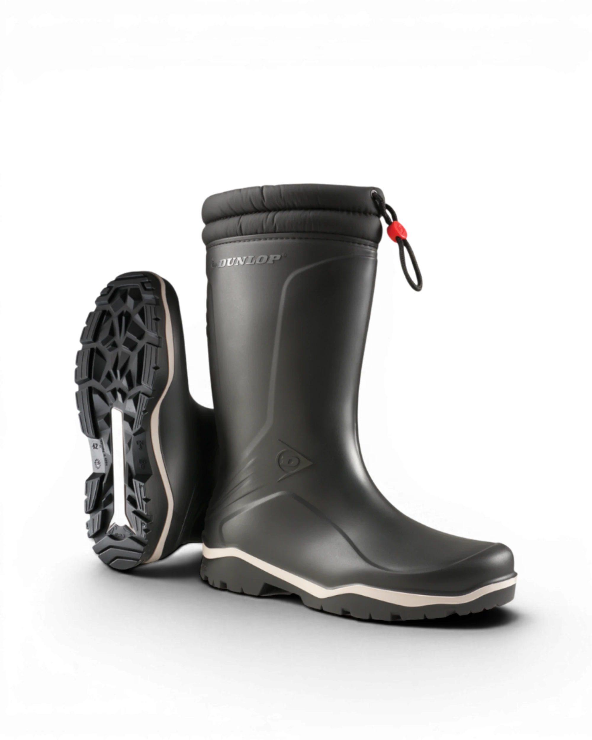 Dunlop K400061 Blizzard Gevoerde Laars PVC Zwart Zwart