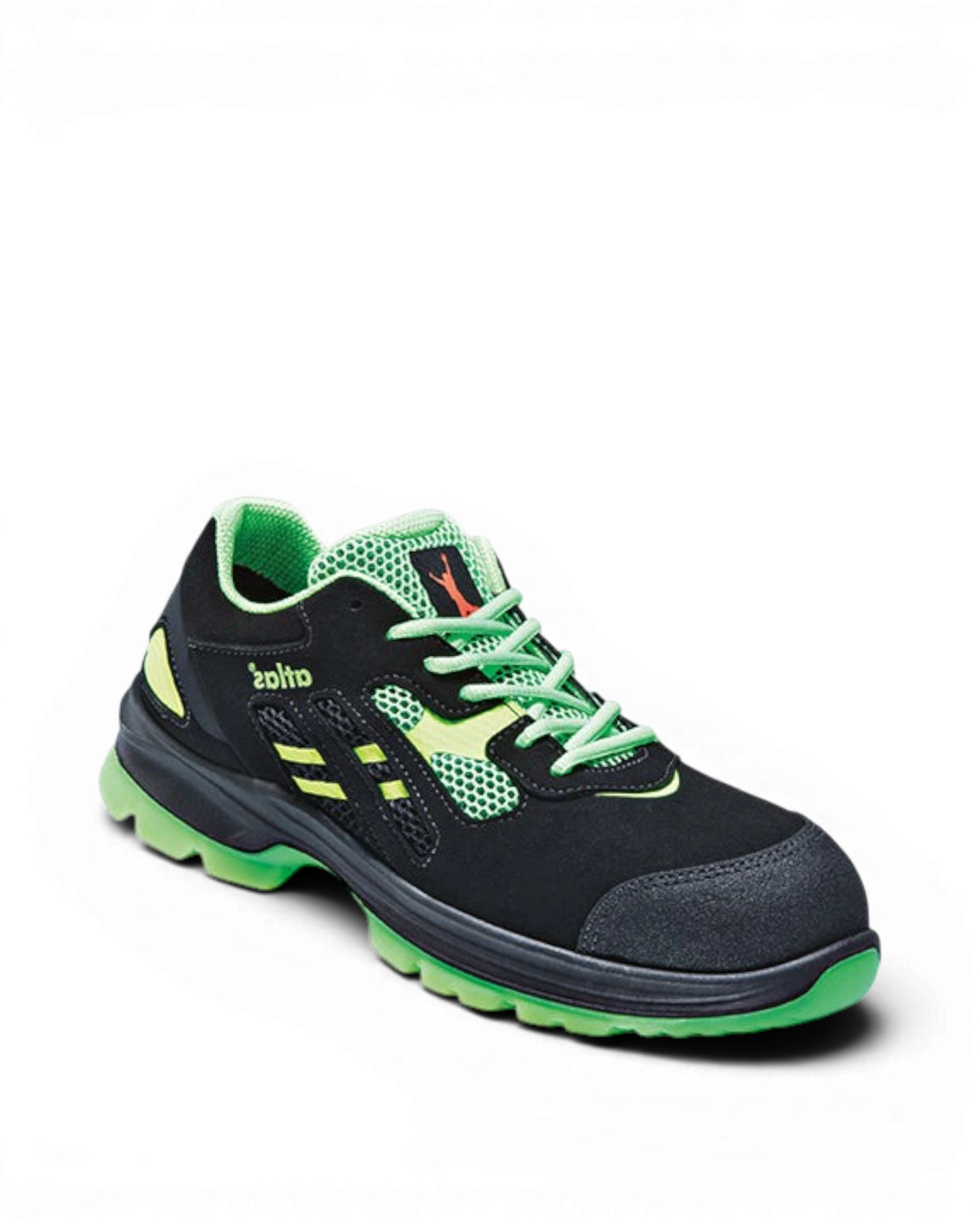 Atlas Schoen Flash 2600 Laag S1 Zwart/Groen