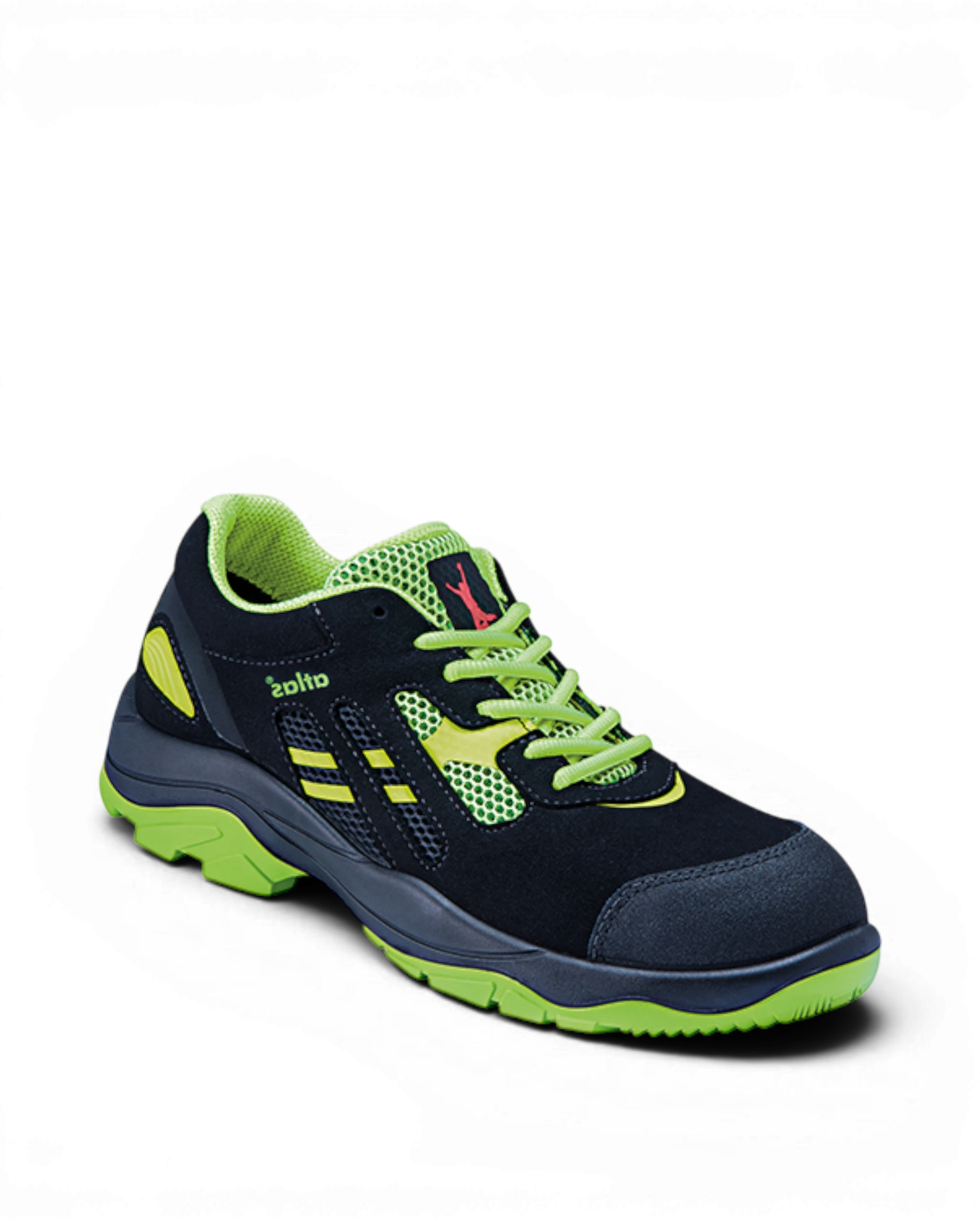 Atlas Schoen Flash 2605 Laag S1P Zwart/Groen