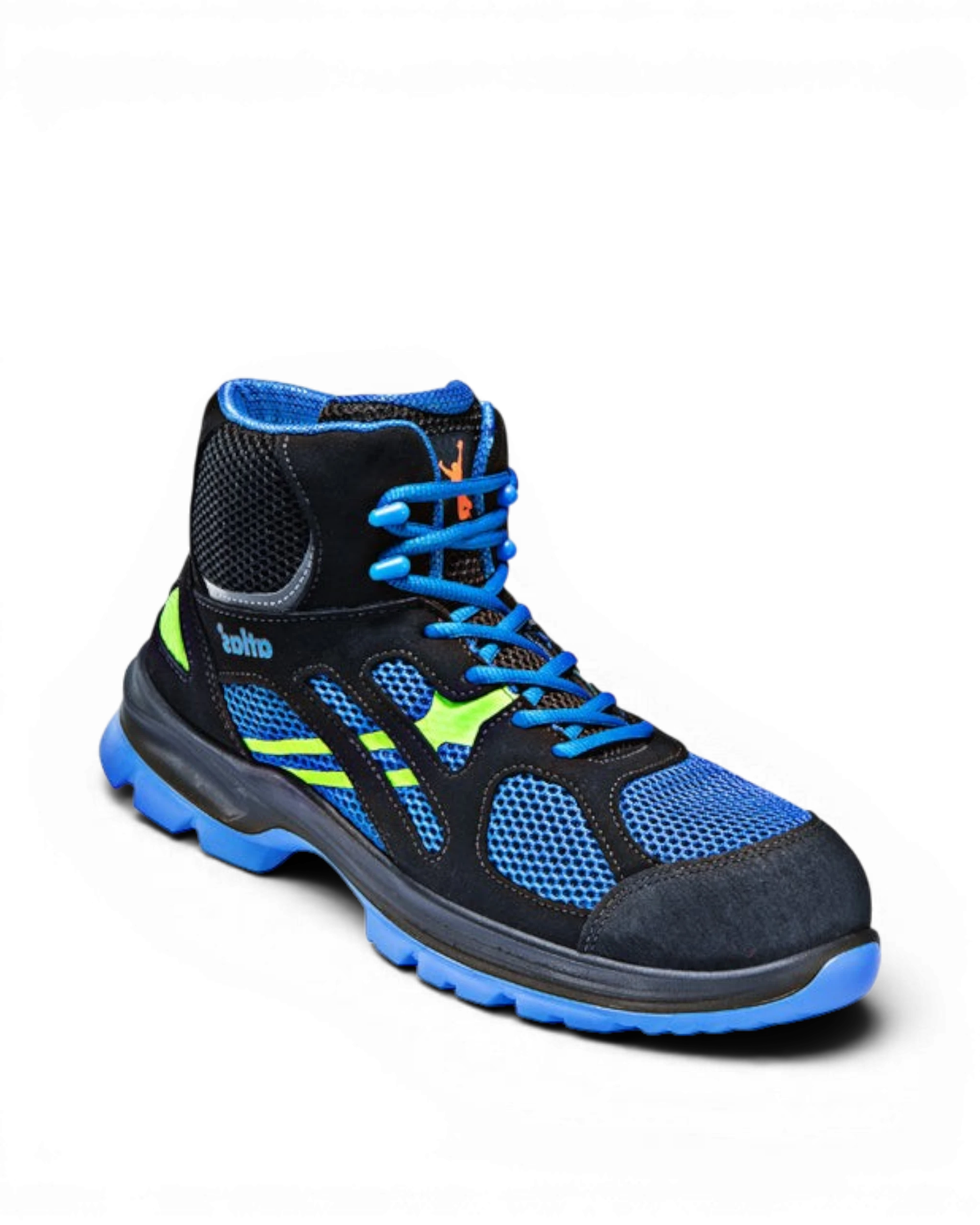 Atlas Schoen Flash 8205 Hoog S1P Zwart/Blauw