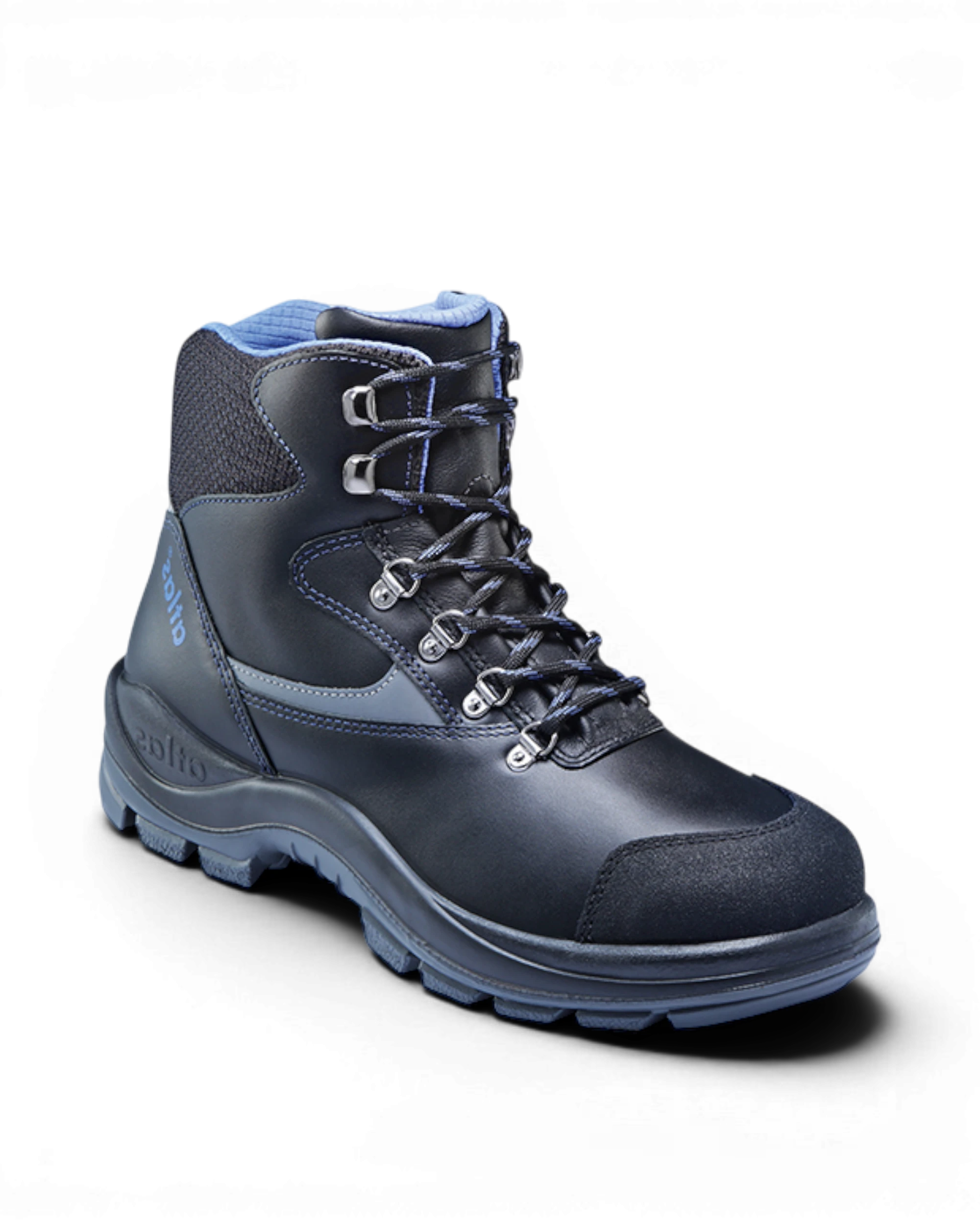Atlas Schoen Big Size 735 Hoog S3 Zwart/Blauw
