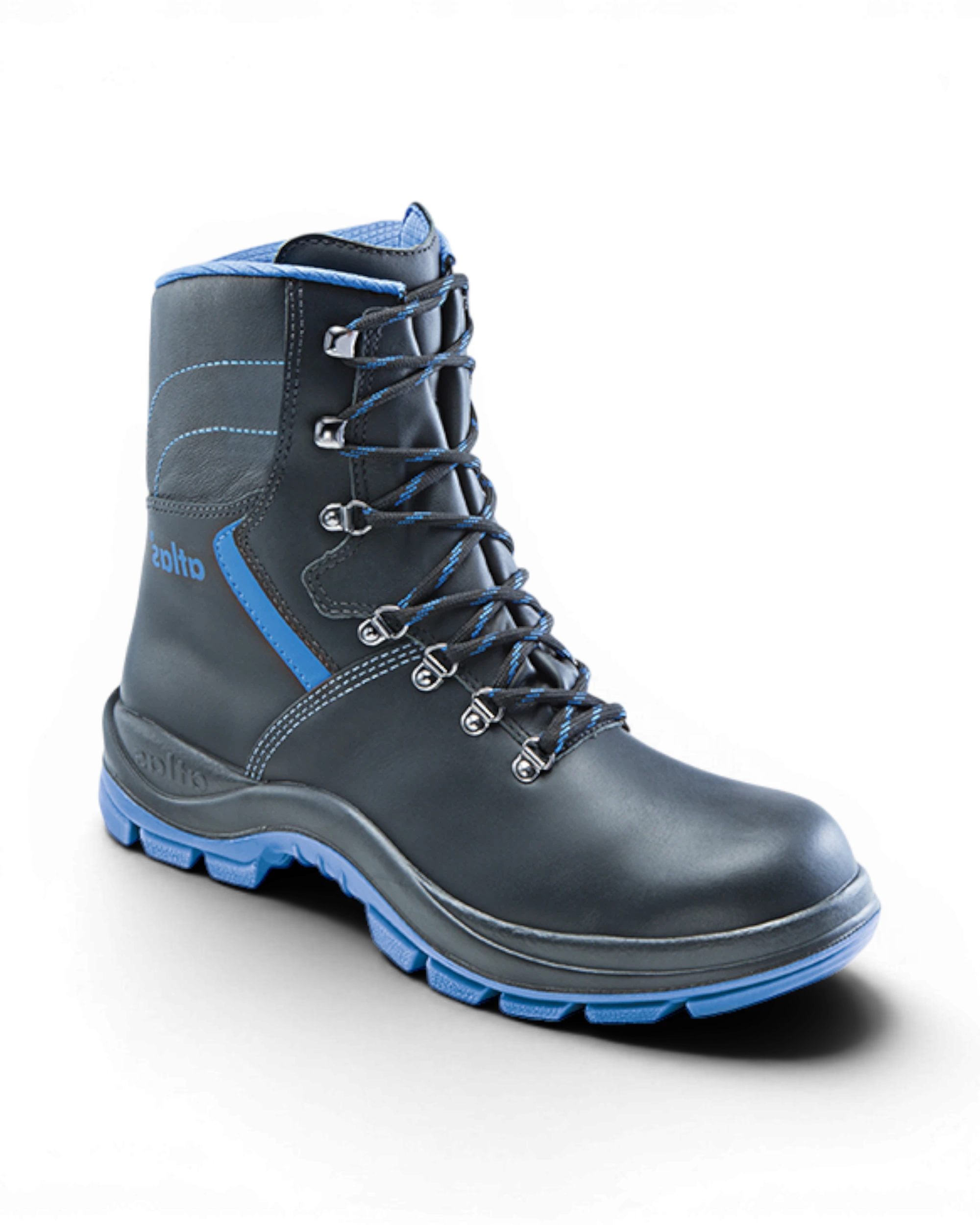 Atlas Laars Big Size 840 S3 gevoerd Zwart/Blauw