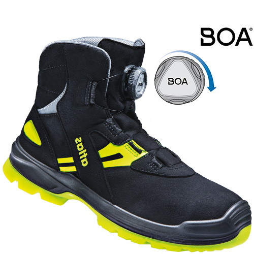 Atlas Schoen Flash 8255 XP BOA S3 Zwart/Geel