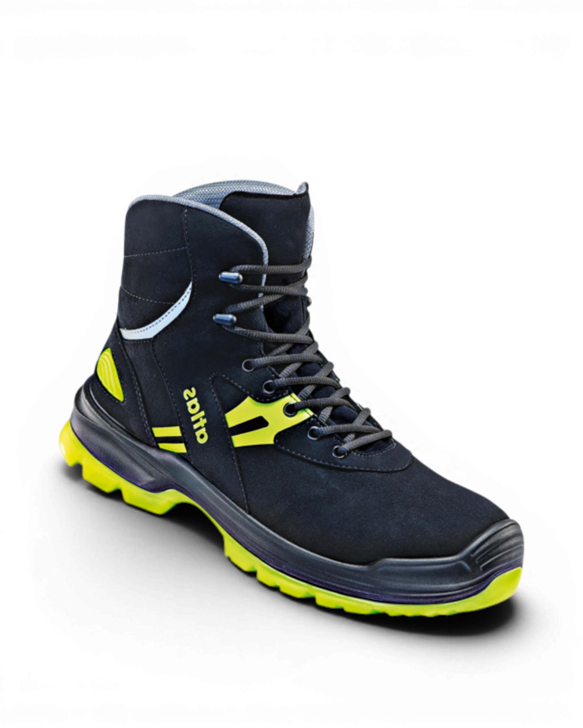 Atlas Schoen Flash 8265 Hoog XP S3 Zwart/Geel