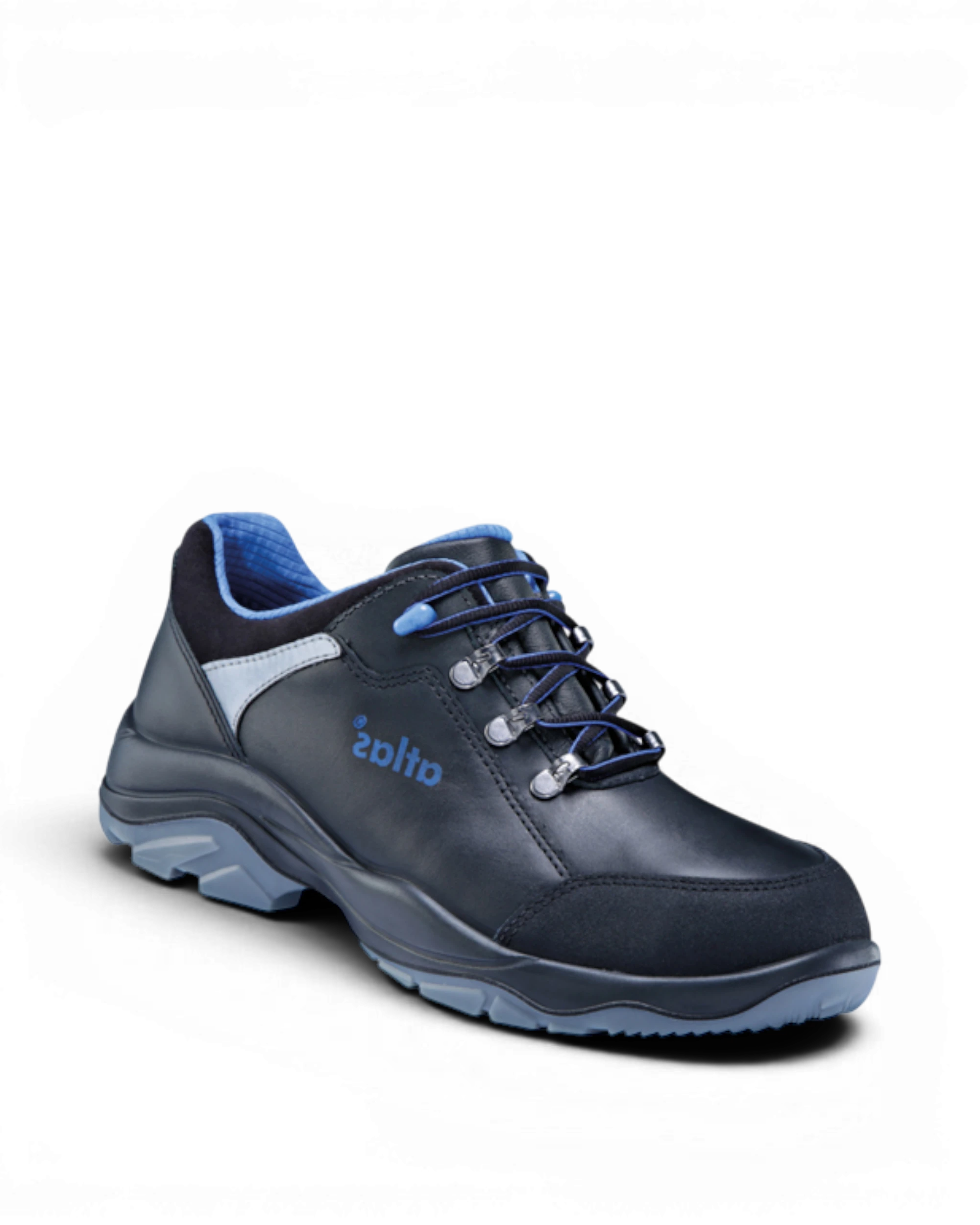 Atlas Schoen TX 48 S2 Laag W12 Zwart/Blauw