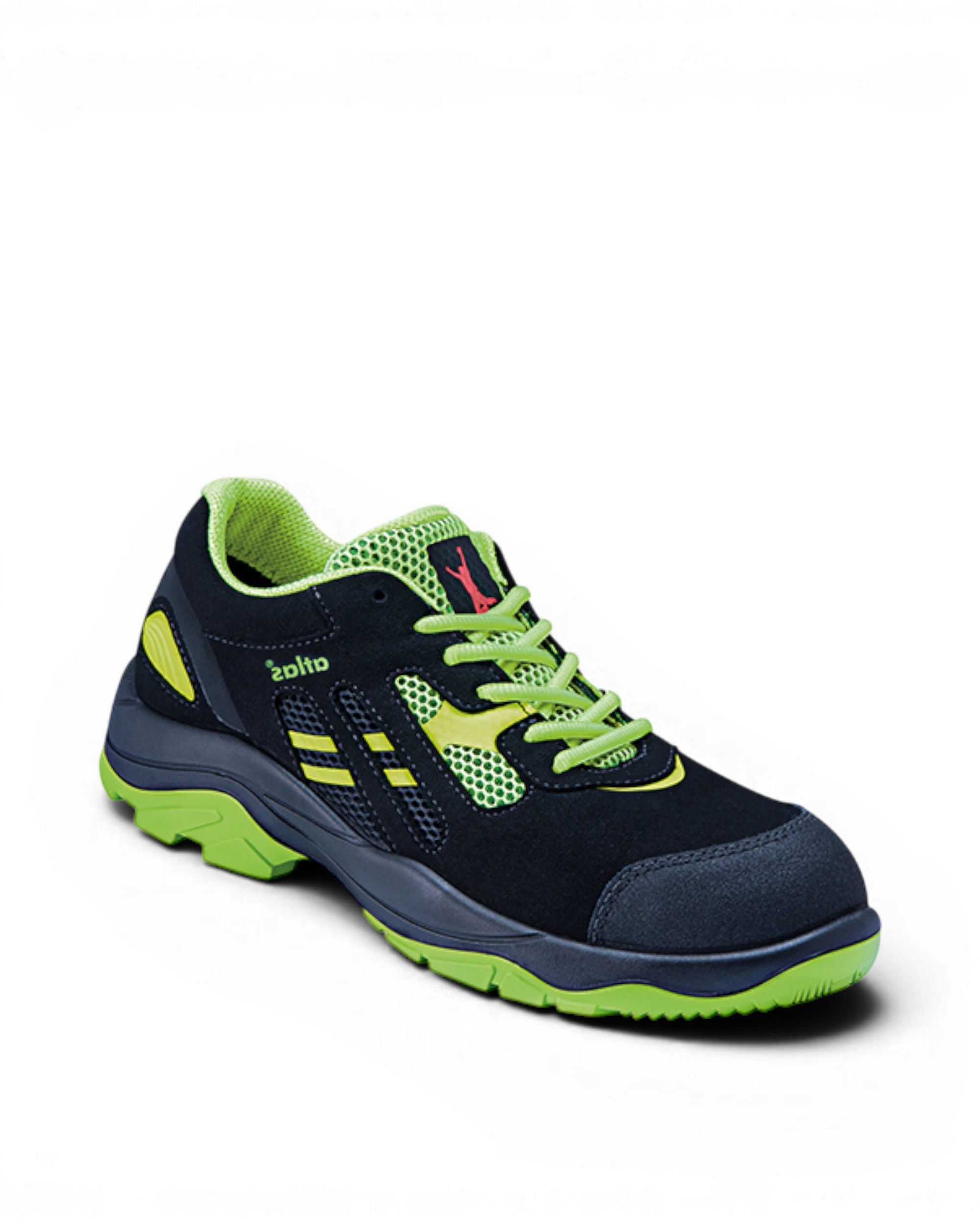Atlas Schoen Flash 2605 Laag S1P W12 Zwart/Groen