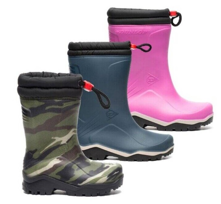 Dunlop K310931 Blizzard Kinderlaars gevoerd PVC Army Camouflage 14587