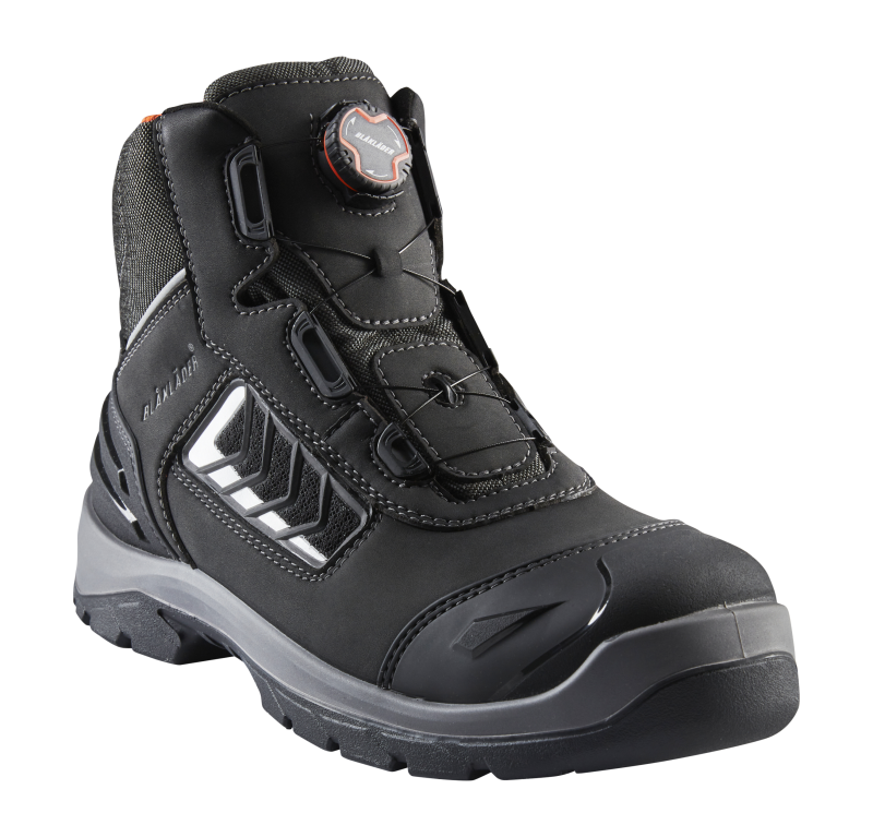 Blaklader Veiligheidsschoen 2453 S3 Hoog BOA (WEEKAANBIEDING!) Zwart/Oranje