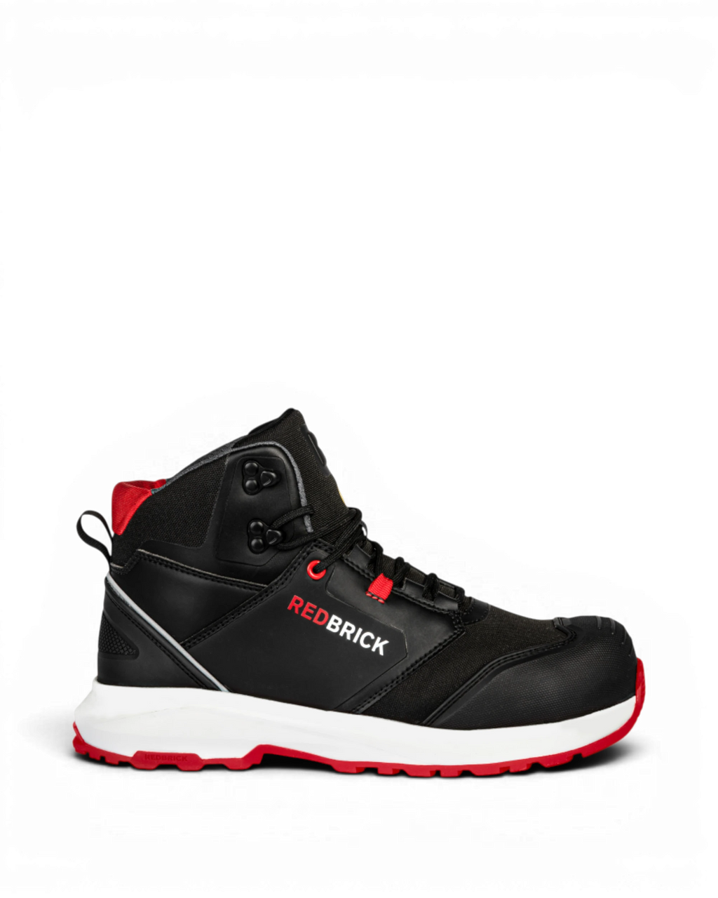 Redbrick Pulse Overnose Sneaker Hoog S3 + KN ESD 32324 Zwart/Rood