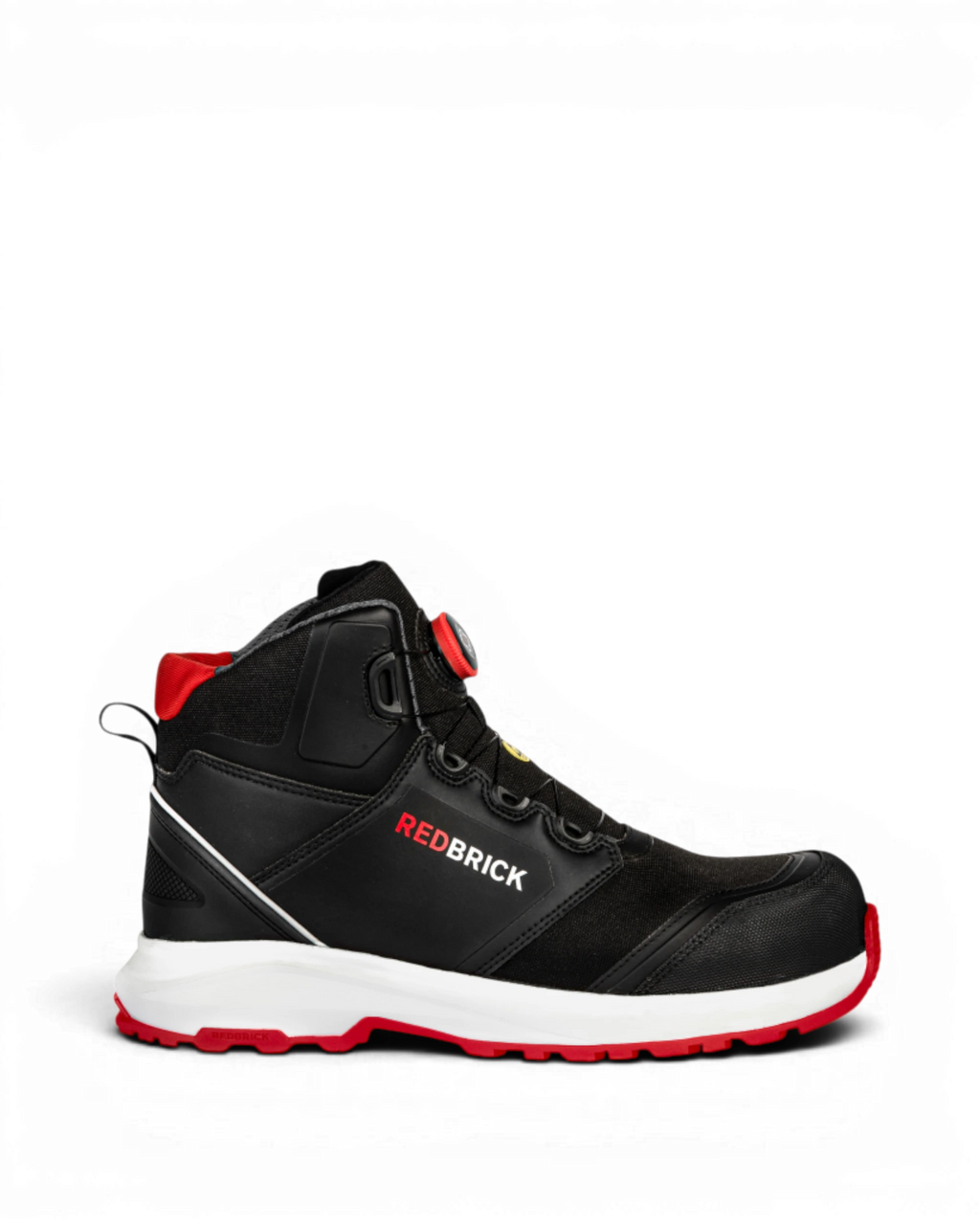 Redbrick Pulse Speed Lace Sneaker Hoog S3 ESD 32326 Zwart/Rood