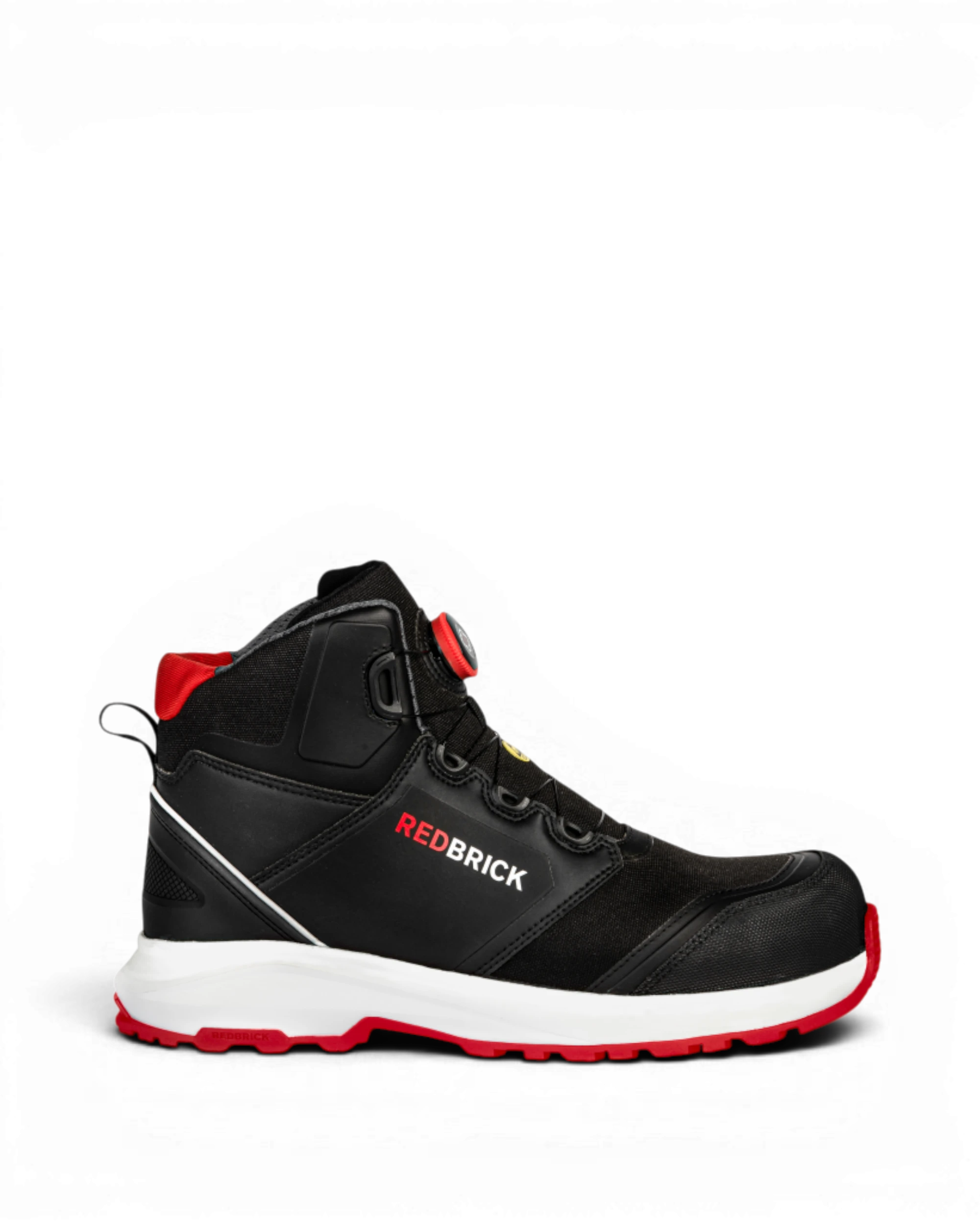 Redbrick Pulse Speed Lace Sneaker Hoog S3 ESD 32326 Zwart/Rood
