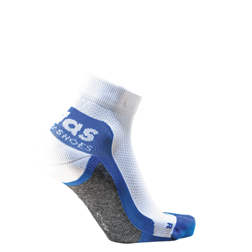 Atlas Sneaker Workwear Sock Wit/Blauw