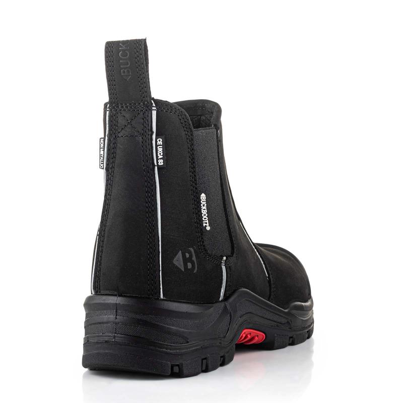BuckBootz Nubuckz Instapper NKZ101BLK S3S 2.0 Zwart
