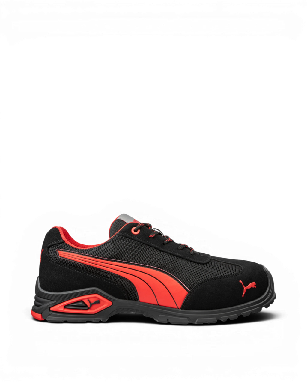 Puma Madrid Low 642740 S1PL Zwart/Rood