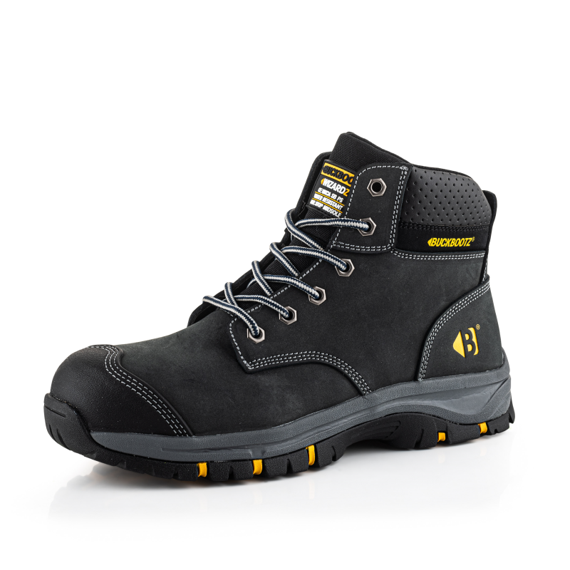 Buckbootz Wizardz WIZL1BLK S3S Zwart