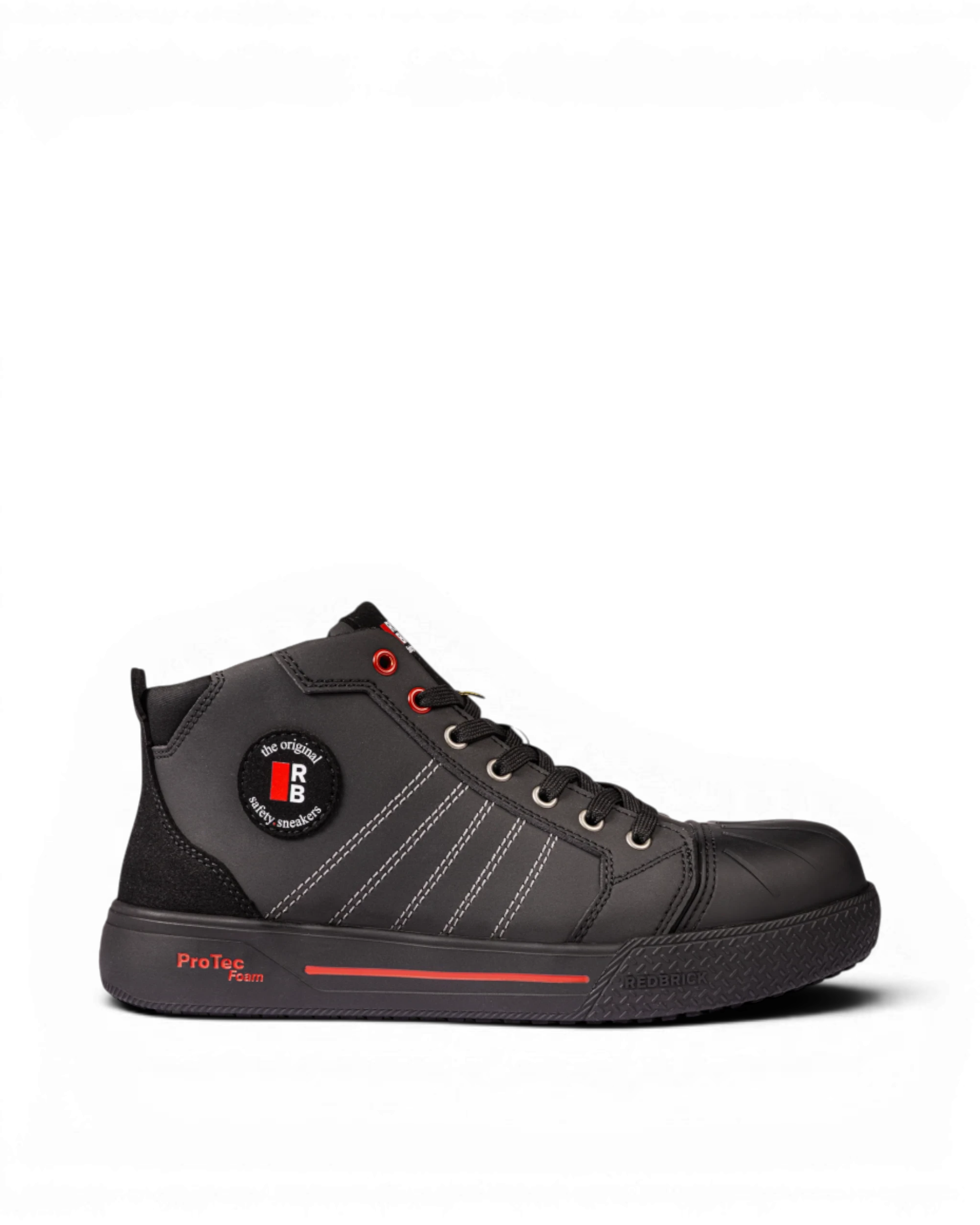 Redbrick Champ High Sneaker S3S (JUNIAANBIEDING) Zwart