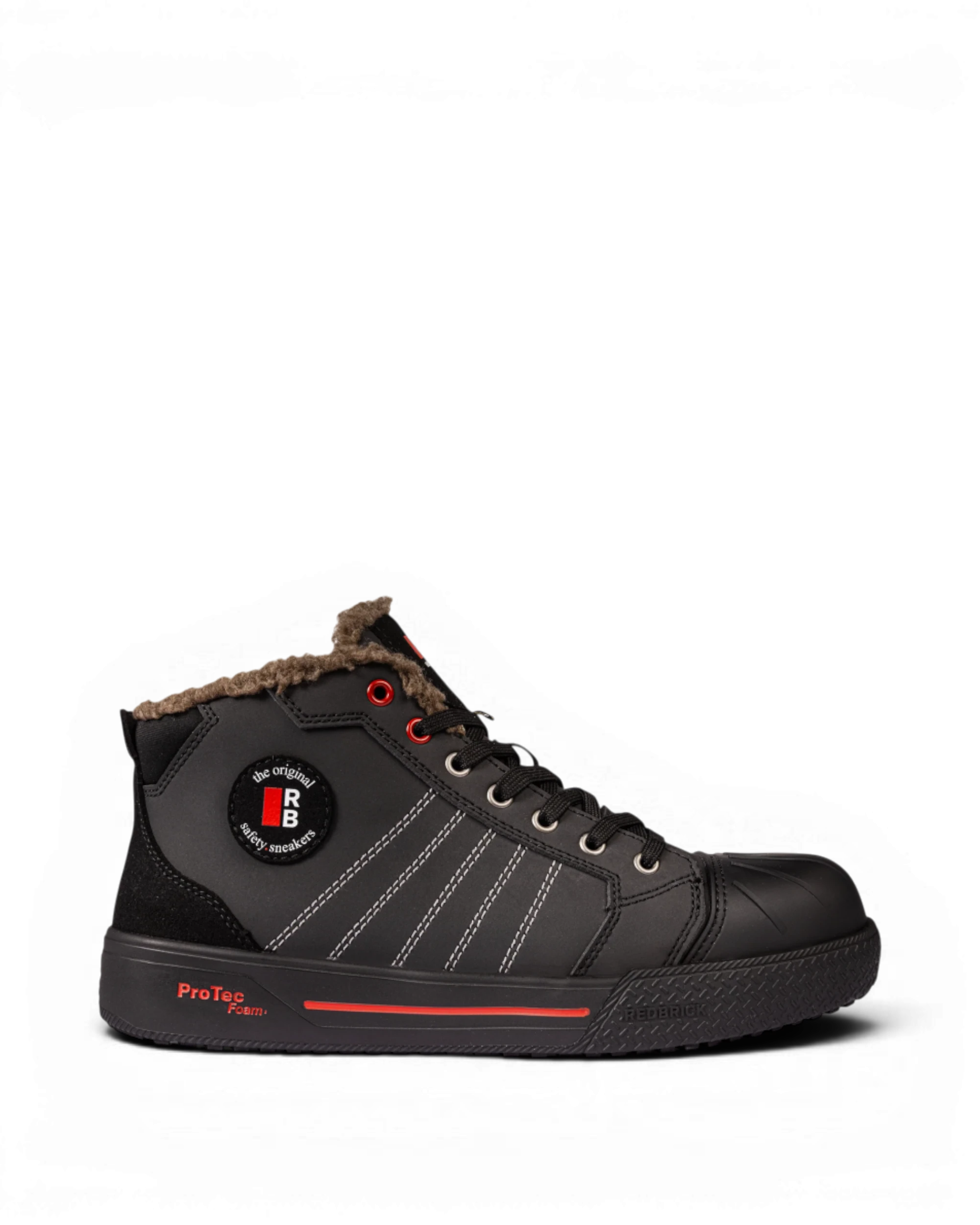Redbrick Slam Sneaker S3S Wol gevoerd Zwart