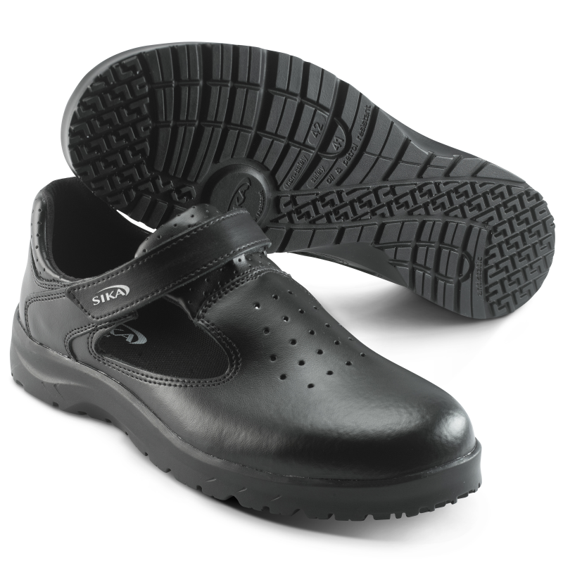 Sika 19515 Fusion Sandaal Klittenband O1 Zwart