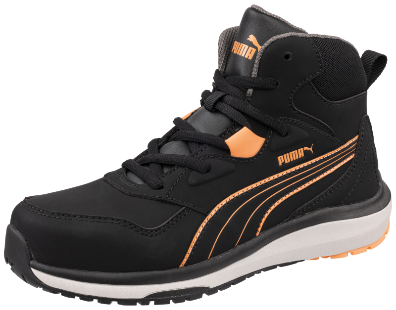 Puma Stepper Blk/peach Mid S3S 632940 Zwart/perzik