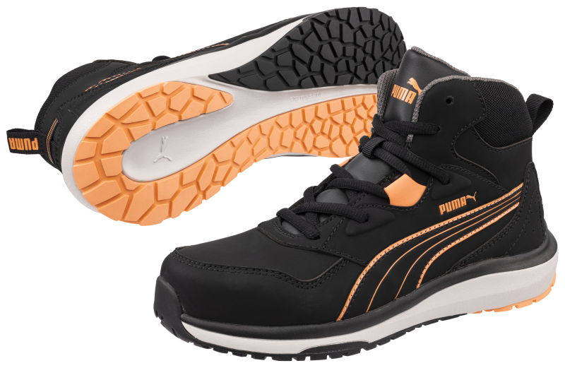 Puma Stepper Blk/peach Mid S3S 632940 Zwart/perzik