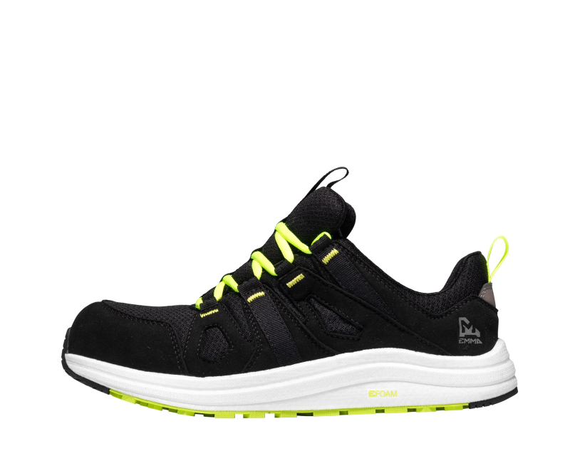 Emma E-BOUNCE W D MM800101 Laag S1PS Zwart/Lime