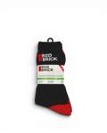 Redbrick Recycled Werksokken 2-Pack Zwart/Rood