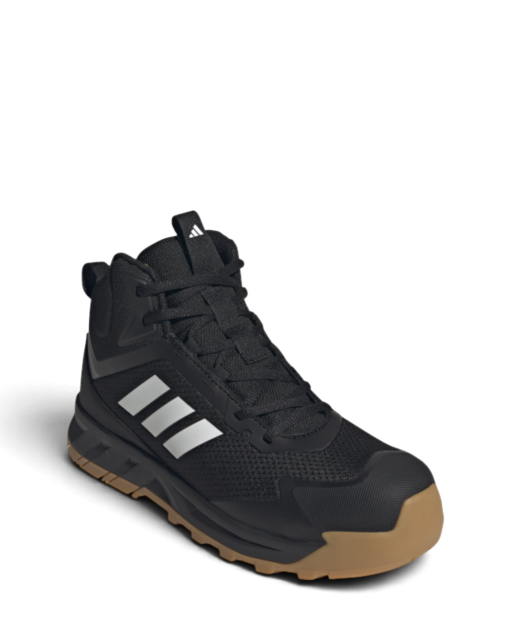 Adidas Pro Work Torava Mid S3S 50012 werkschoen zwart/wit – schuin vooraanzicht