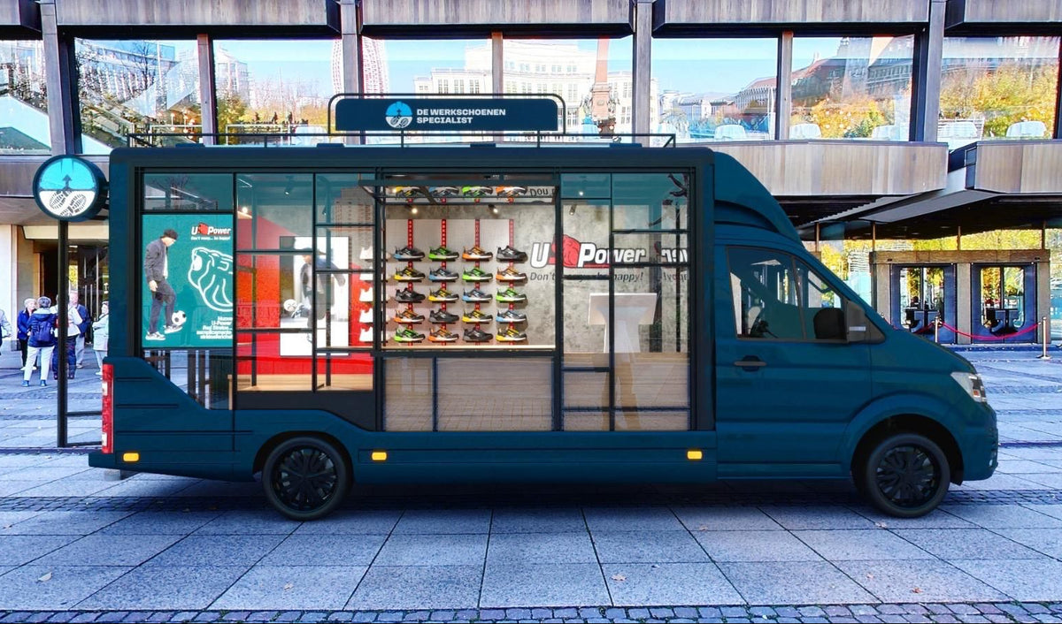 DWS FitLab Bus voor voetscan op locatie